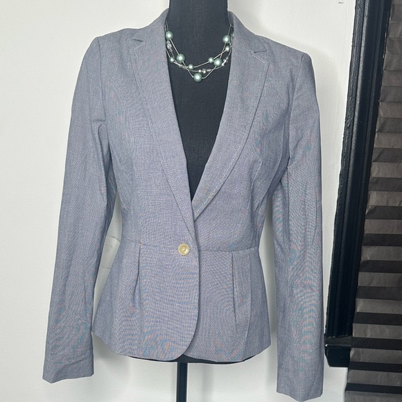 Banana Republic Jackets & Blazers - Banana Republic Women's Blue/Gray Blazer